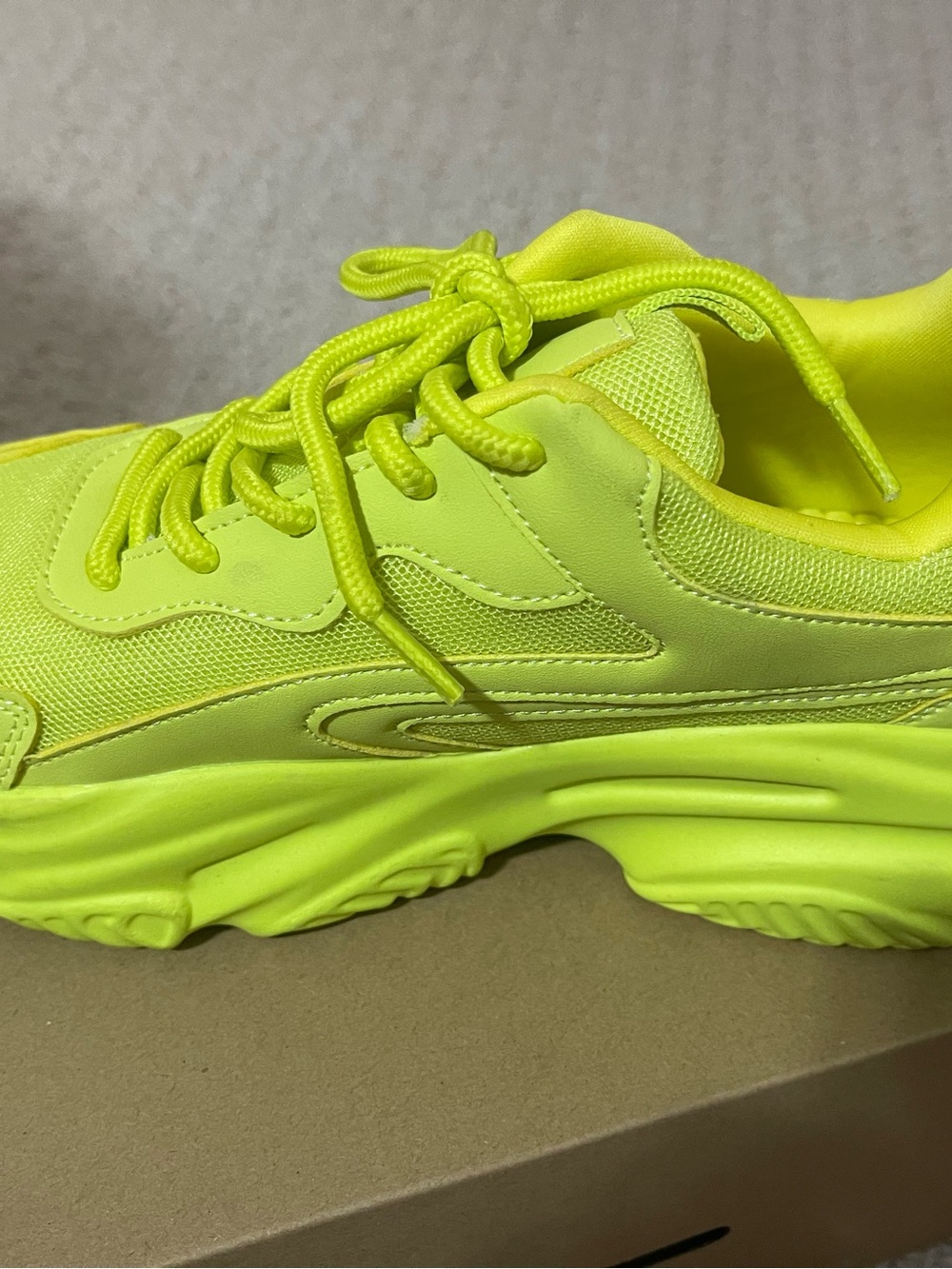 Neon Yellow Chunky Sneaker